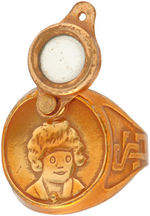 LITTLE ORPHAN ANNIE SECRET GUARD MAGNIFYING RING RARE HIGH GRADE EXAMPLE.