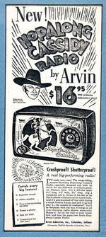 "HOPALONG CASSIDY ARVIN RADIO" DESIGN DIES & LABEL ARCHIVE DISPLAY.