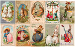 EASTER POSTCARD LOT.