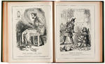 “CARTOONS FROM PUNCH” VOL. ONE AND FOUR BOUND 1906 CARTOON REPRINT BOOK PAIR.