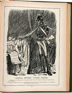 “CARTOONS FROM PUNCH” VOL. ONE AND FOUR BOUND 1906 CARTOON REPRINT BOOK PAIR.