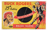 "BUCK ROGERS 25TH CENTURY ELECTRONIC WALKIE TALKIES" BOXED SET.