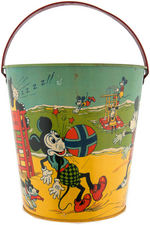 LARGE CHEIN SAND PAIL FEATURING UNAUTHORIZED LIKENESSES OF MICKEY & MINNIE MOUSE & KRAZY KAT.