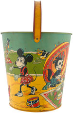 LARGE CHEIN SAND PAIL FEATURING UNAUTHORIZED LIKENESSES OF MICKEY & MINNIE MOUSE & KRAZY KAT.