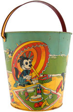 LARGE CHEIN SAND PAIL FEATURING UNAUTHORIZED LIKENESSES OF MICKEY & MINNIE MOUSE & KRAZY KAT.