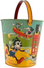 LARGE CHEIN SAND PAIL FEATURING UNAUTHORIZED LIKENESSES OF MICKEY & MINNIE MOUSE & KRAZY KAT.