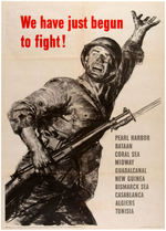 WORLD WAR II "WE HAVE JUST BEGUN TO FIGHT" POSTER.