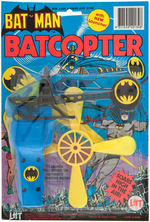 BATMAN BATCOPTER/BATPLANE CARDED TOY TRIO.