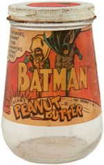 "BATMAN CREAMY PEANUT BUTTER" JAR.