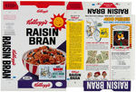 KELLOGG'S "RAISIN BRAN" CEREAL BOX FLAT WITH ROYCE-UNION BIKE OFFER BACK.