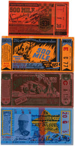 INDIANAPOLIS 500 RACE TICKET STUB LOT.