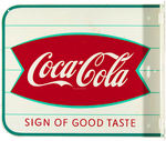 "COCA-COLA" FISHTAIL FLANGE SIGN.