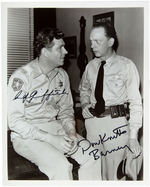 "THE ANDY GRIFFITH SHOW" ANDY GRIFFITH & DON KNOTTS SIGNED PHOTO.