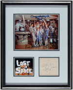 "LOST IN SPACE" CAST AUTOGRAPH DISPLAY.