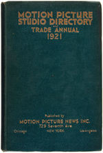 “MOTION PICTURE STUDIO DIRECTORY AND TRADE ANNUAL” 1921 PROMO BOOK.