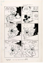 OTTO MESSMER” FELIX THE CAT” 1952 COMIC BOOK PAGE ORIGINAL ART.