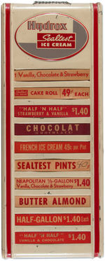 “HYDROX SEALTEST ICE CREAM” GROCERY STORE SIGN.