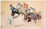 "THE LONE RANGER AND TONTO" LITTLE GOLDEN BOOK ORIGINAL ART.