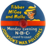 “FIBBER McGEE AND MOLLY” SET OF TWO PREMIUM TOPS.