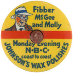 “FIBBER McGEE AND MOLLY” SET OF TWO PREMIUM TOPS.