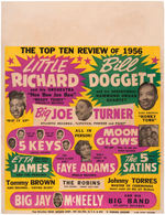 "THE TOP TEN REVIEW OF 1956" CONCERT POSTER FEATURING LITTLE RICHARD.