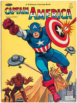 "CAPTAIN AMERICA" BOOKS/COLORING BOOK/POSTCARD LOT.