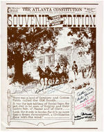 "GONE WITH THE WIND" CAST-SIGNED 50th ANNIVERSARY SOUVENIR NEWSPAPER.