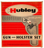 "HUBLEY COLT 38 GUN AND HOLSTER SET" BOXED.