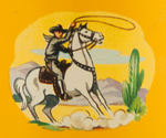 "HOPALONG CASSIDY" COLOR VARIETY METAL LUNCHBOX WITH THERMOS.