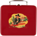 "HOPALONG CASSIDY"COLOR VARIETY METAL LUNCHBOX WITH THERMOS.