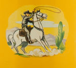 "HOPALONG CASSIDY"COLOR VARIETY METAL LUNCHBOX WITH THERMOS.