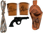 "LONE RANGER OFFICIAL OUTFIT" BOXED HOLSTER SET WITH COMPOSITION GUN.