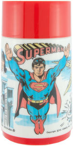 "SUPERMAN" THE MOVIE METAL LUNCHBOX WITH THERMOS.