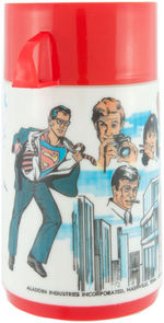 "SUPERMAN" THE MOVIE METAL LUNCHBOX WITH THERMOS.