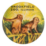 ZOO BUTTONS PICTURING MONKEYS, CHIMPS AND LIONS.