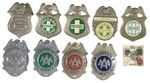 EXCELLENT COLLECTION OF 1930s-1950s SAFETY PATROL BADGES.