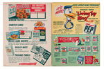 KELLOGG'S RICE KRISPIES ADVERTISING FOLDER PAIR INCLUDING DONALD DUCK LIVING TOY RING CONTENT.