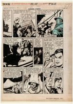 GRAHAM INGELS "THE SEA DEVIL" 1943 COMPLETE ORIGINAL COMIC STORY ART.