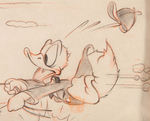 DONALD DUCK "THE FOX HUNT" 1938 ORIGINAL PUBLICITY ART.