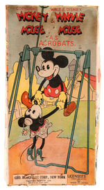 "MICKEY MOUSE & MINNIE MOUSE AS ACROBATS" BOXED WIND-UP TOY.