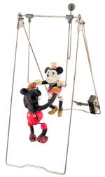 "MICKEY MOUSE & MINNIE MOUSE AS ACROBATS" BOXED WIND-UP TOY.