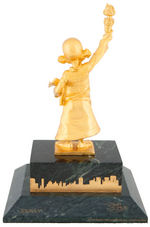 "THE YELLOW KID – GOLD EDITION" LIMITED EDITION BOWEN STATUE & FRAMED REMARQUED LITHOGRAPH.