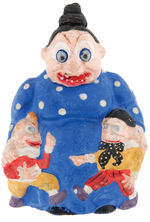 MAMA KATZENJAMMER WITH HANS AND FRITZ FIGURAL CANDY CONTAINER.
