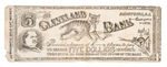 ANTI-CLEVELAND 1892 SATIRICAL “$5 DEMOCRATIC WILD CAT MONEY”.