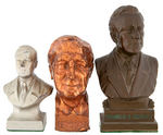 FDR THREE BUSTS WITH 1933 INAUGURAL YEAR DATE.