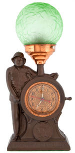 “FDR THE MAN OF THE HOUR” ELECTRIC CLOCK PLUS GLOBE LIGHT.