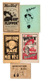 “MAE WEST” 8-PAGER AND SIX 16-PAGERS LOT.