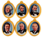 NABISCO "SHREDDED WHEAT" CEREAL BOX WITH U.S. PRESIDENTS PLAQUE PREMIUM SET.