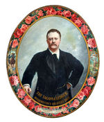 “THEODORE ROOSEVELT” LARGE OVAL METAL TRAY HAKE #3009.