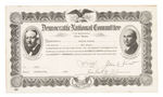 AL SMITH/DNC DONOR LARGE CERTIFICATE.